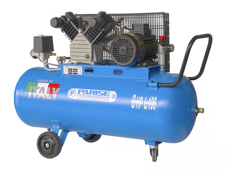 Air compressors on tank