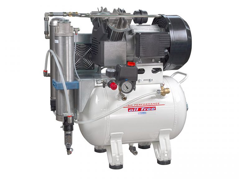 Dental oil free compressor